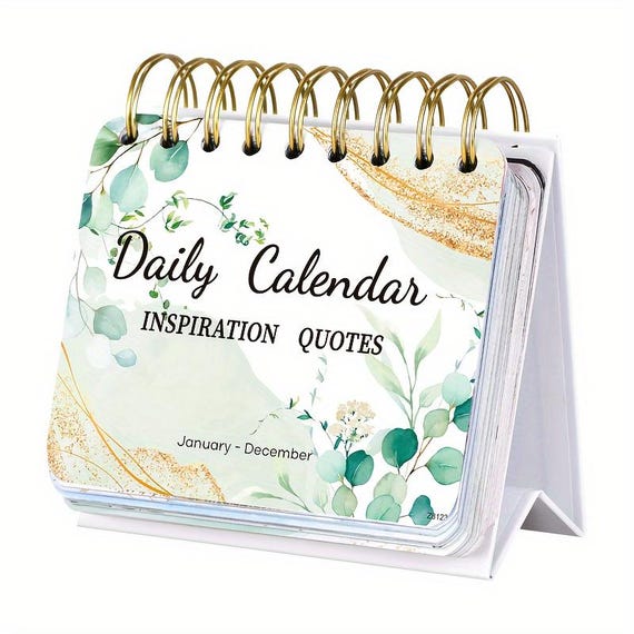 Daily Inspiration Quotes Desk Calendar: Seasonal Patterns