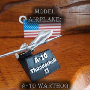 3D Printed A-10 Warthog Model: Thunderbolt II with Stand
