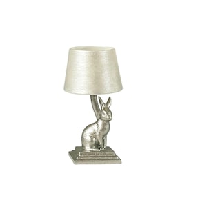 Miniature 12th Scale Lamp - Silver Rabbit