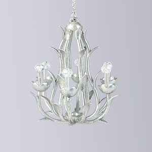 Miniature 12th Scale Chandelier - Silver