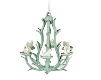 Miniature 12th Scale Chandelier - Swans