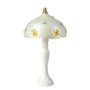 Miniature 12th Scale Lamp - Yellow Daisies