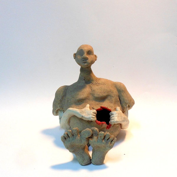 Sale-What's for Dinner... Ceramic Sculpture