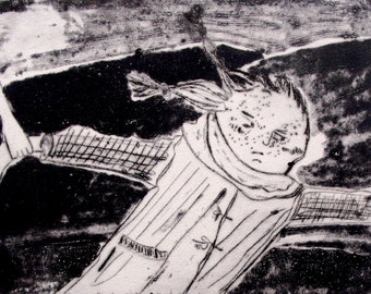 Don't Go Printmaking Etching