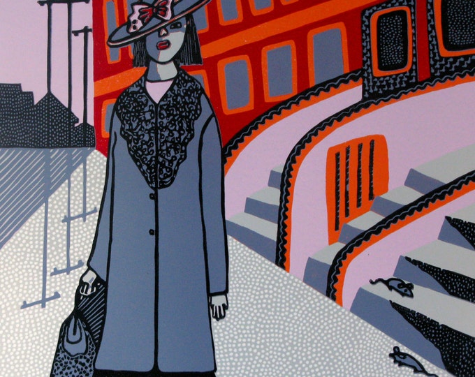 Linocut Relief Printmaking Brooklyn Etsy UK