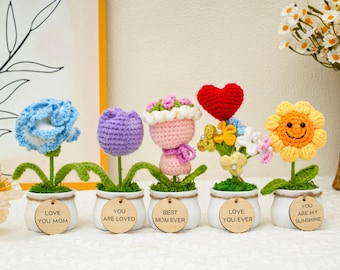 Handmade Crochet Sunflower Gift: Teacher Appreciation, Encouragement Gift