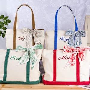 Custom Tote Bag,Personalized Canvas Tote,Bridesmaid Gift,Monogramed Tote Bag,Embroidered Canvas Tote Bag,Bachelorette Gifts,Gift for Her Mom