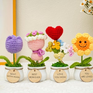 Mom Gift Box,Personalized Crochet Flower,Gift for Mom,Home Decor,Emotional Support,Holiday Gift for Bonus Mom,Step Mom,Mother&#39;s Day Gifts