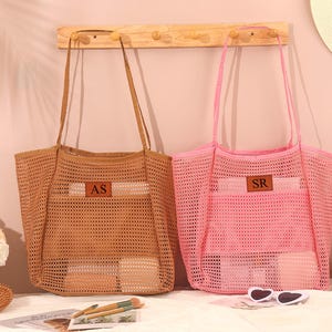 Personalized Beach Tote Bag,Custom Beach Bag,Bachelorette Gifts,Bridesmaid Gift Bag,Summer Girls Trip Bag,Custom Initials Bag,Gift for Her