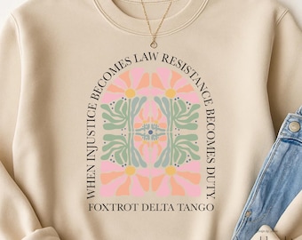 Subtle Protest Flower PNG