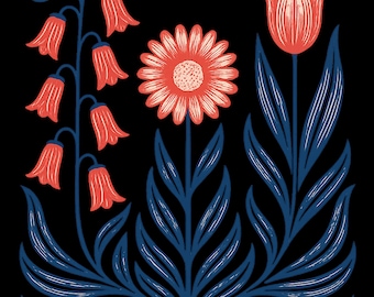 NO WORDS Subtle Anti Trump png, FDT png, Foxglove Daisy Tulip png, Freedom Democracy Truth, Democrat, Flower Market png