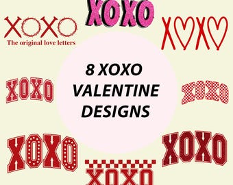 XOXO Love PNG Set (8 Designs)
