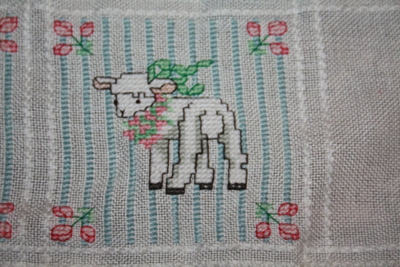Cross Stitch Baby Quilt Kit - Lamb - Crafts Direct