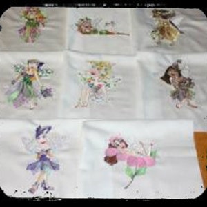 Very Fairy Machine Embroidered Quilt Blocks Set