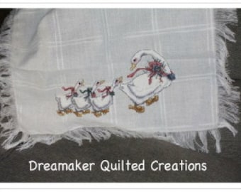 Goose Goose Counted Cross stitch Baby Blanket