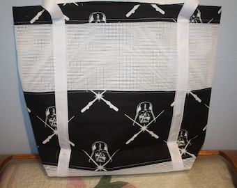 Space Wars Vinyl Mesh Tote