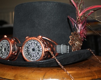 Copper Topper Mens Steampunk Top Hat