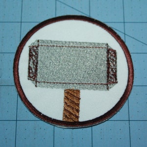 Viking Hammer Iron on Patch