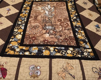 Steampunk Quilt  SALE