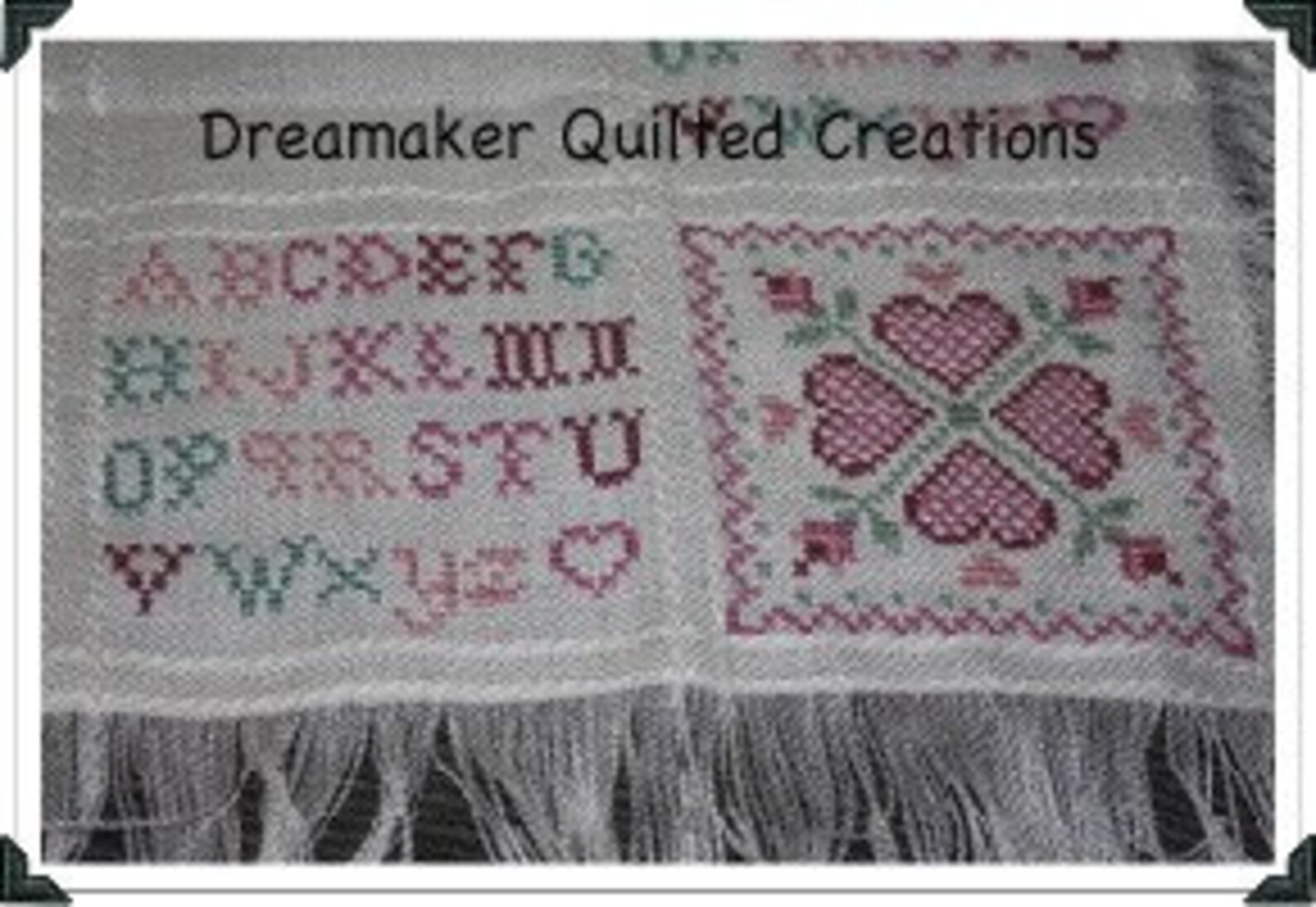 Counted Cross Stitch ABC Hearts Baby Blanket Etsy