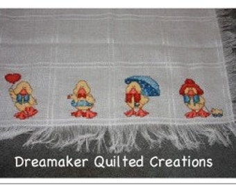 Duck Duck Cross-Stitch Baby Blanket