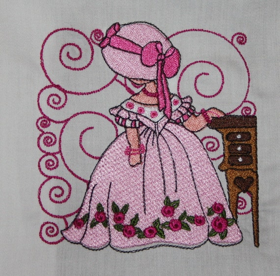 【1970s USA vintage】Sunbonnet Sue 女の子 置物 Blue Bonnet Sue Doll - Etsy