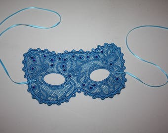 Blue Lace Cosplay Mask