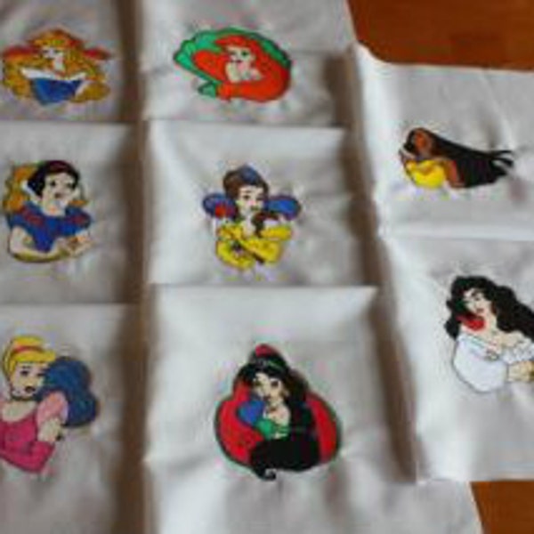 Ensemble de blocs de courtepointe brodés à la machine Pretty Princess A