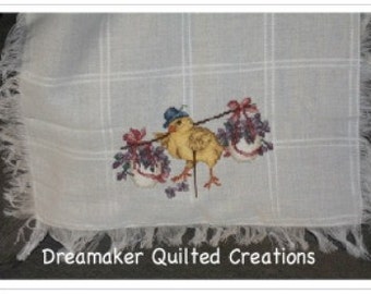My Little Chickadee Counted Cross Stitch Baby Blanket