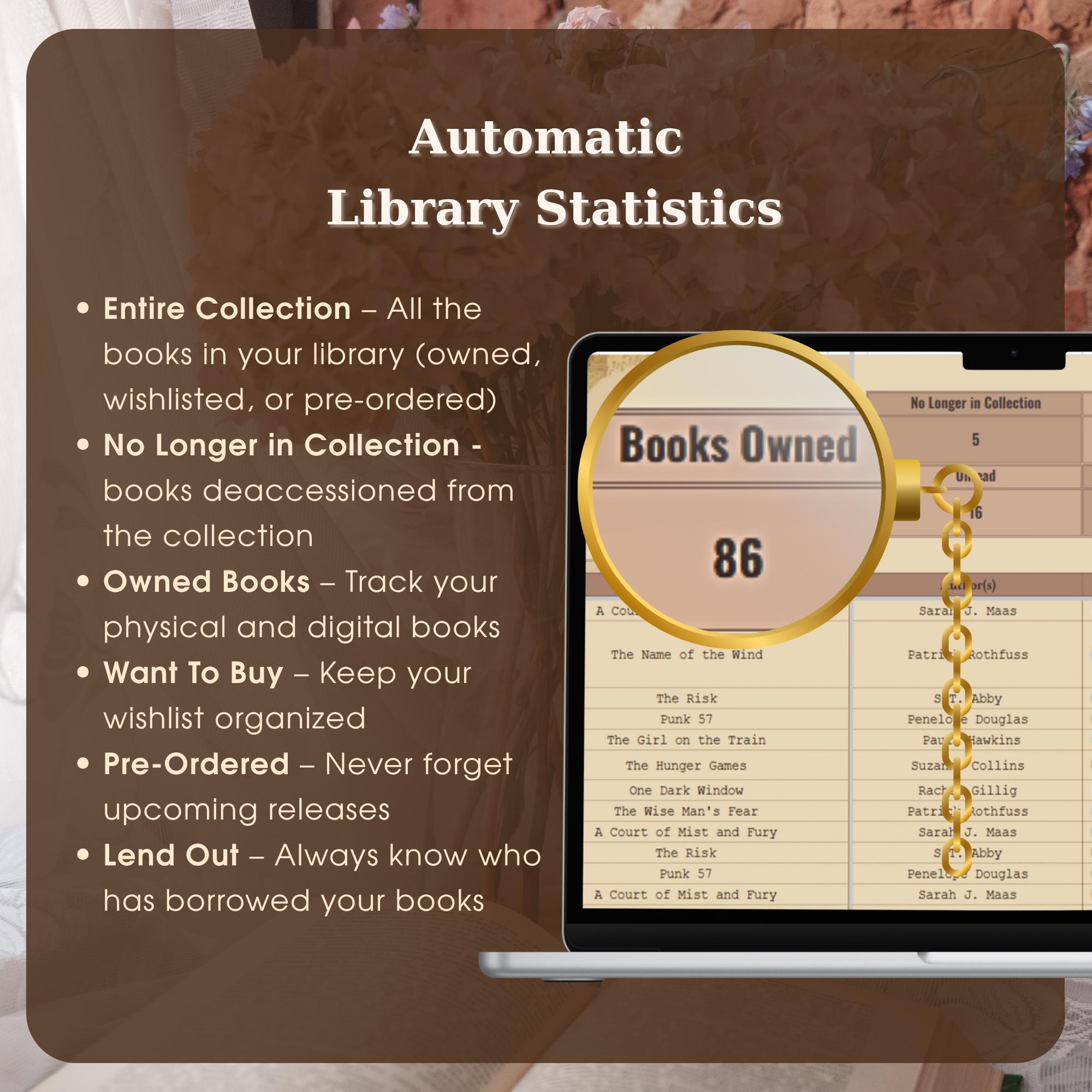 Book Library Inventory Website Book Inventory Catalog: Google Sheets Reading Organizer (digital ...