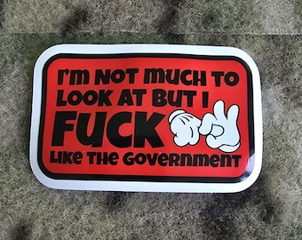 Tactical Morale Sticker - I F**k Like The Government