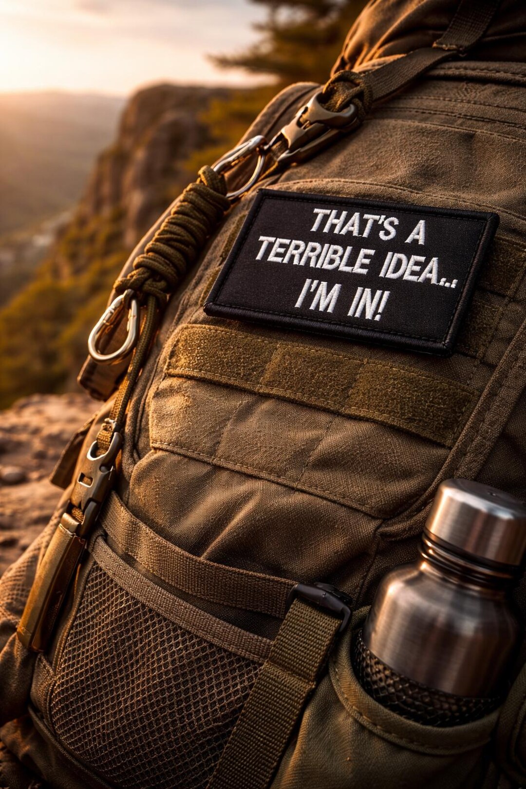 That’s A Terrible Idea I’m in Patch | Funny Morale Patch 2x3 | Velcro ...