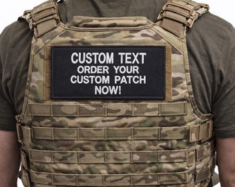 Custom Embroidered Velcro Patch | Tactical, Rucksack, Dog Harness, Plate Carrier ID