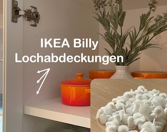 IKEA Billy Regal Lochabdeckungen-Set (120+ Stk.) | Abdeckkappen / Lochdübel | Bücherregal Zubehör