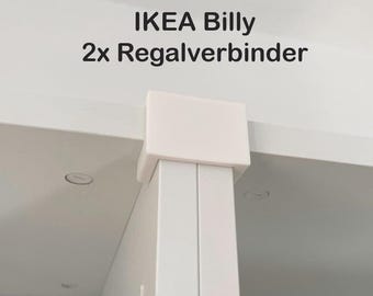 2x Regalverbinder passend für IKEA Billy | Verbindungselement Bücherregal | 3D Druck Zubehör