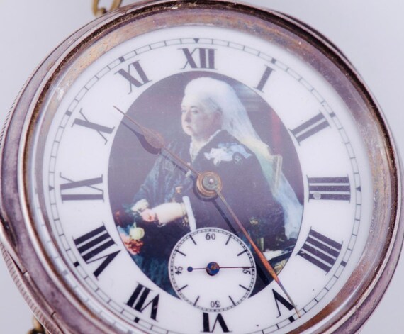 Antique Sterling Silver Pocket Watch-awarded by Queen
