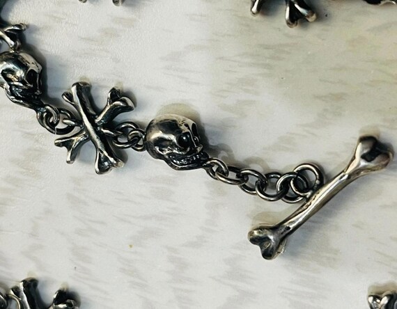 Antique Victorian Solid Silver MEMENTO MORI SKULLS Po… - Gem
