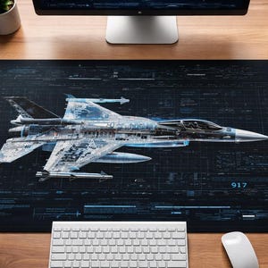 Tapete de escritorio grande para oficina xxl - Protector con diseño de planos