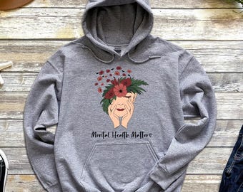 Just Stay Alive Hoodie. Mental Health Support Sweatshirt. Mental