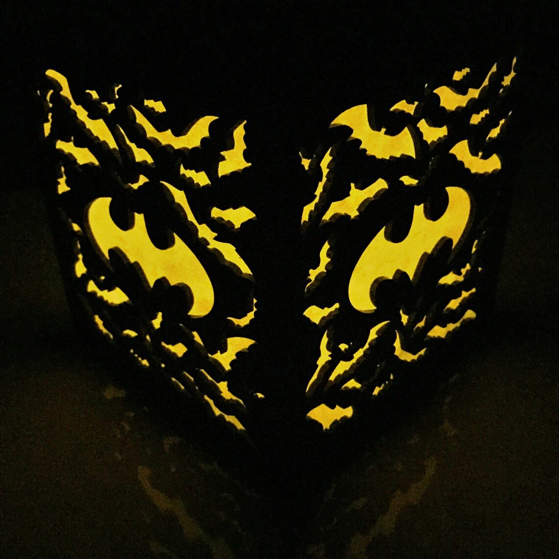 Batman 6 bat signal light box Etsy