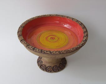 Birdbath, bird bath, ceramic drinking trough, water station, garden ceramics, garden art, ceramic unique, frost-resistant ceramics,