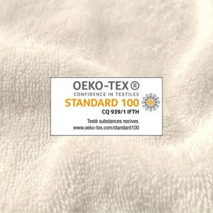 Microspugna di bambù ecru OEKO-TEX / Molti colori disponibili