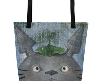 Totoro / Studio Ghibli / Bolso Tote Extra Grande con Bolsillo