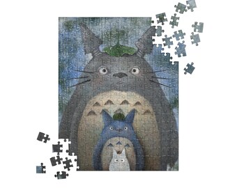 Vecinos / Totoro / Fan Art / Rompecabezas