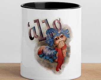 Allo Gusano / laberinto / Taza con interior de color