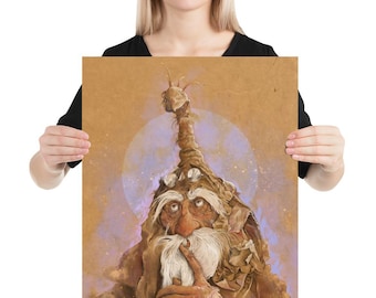 Old wise Man labyrinth Poster