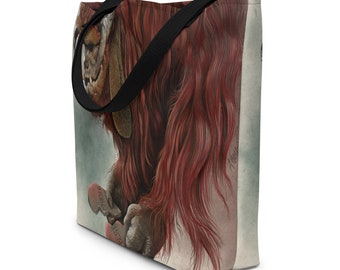 Laberinto de ludo Bolsa tote grande estampada