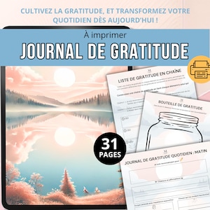 Journal de gratitude | Cahier de Développement Personnel | Cadeau pour maman | PDF à imprimer
