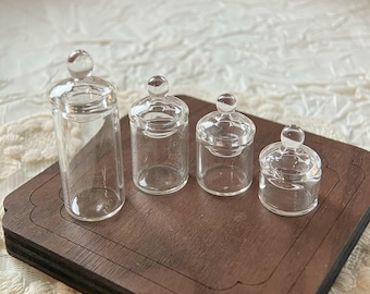 1pcs 10-30mm Small clear glass tube round bottle vial cork mini craft