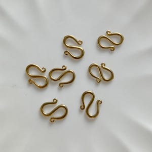 20 szt. 10 x 8 mm Surowy ciemny mosiądz metal M Hak S Hak W Zapięcia S Zapięcia łączniki części ustalenia Tworzenie biżuterii